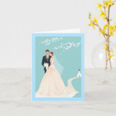 Carte mariage (Fleur jaune)