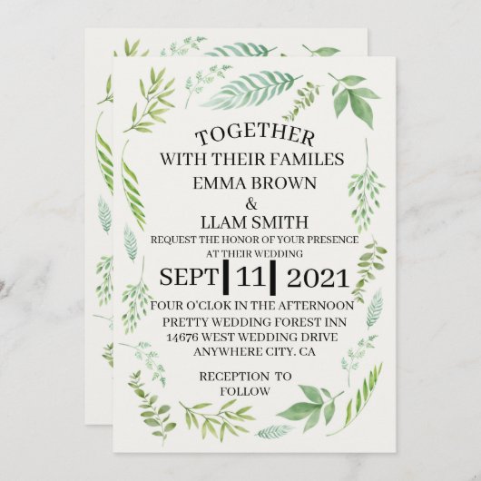 Carte Mariage 2021 (Devant / Derrière)