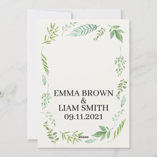 Carte Mariage 2021 (Dos)