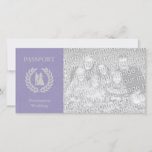 Carte mariage à destination passeport (Devant)