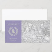 Carte mariage à destination passeport (Devant / Derrière)