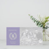 Carte mariage à destination passeport (Debout devant)