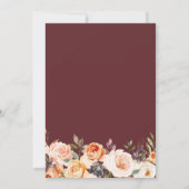 carte mariage à l'automne (Dos)