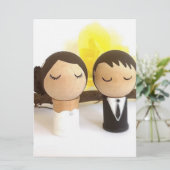 Carte mariage à motif japonais (Debout devant)