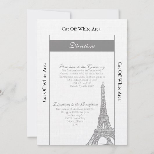 Carte mariage à Paris (Devant)