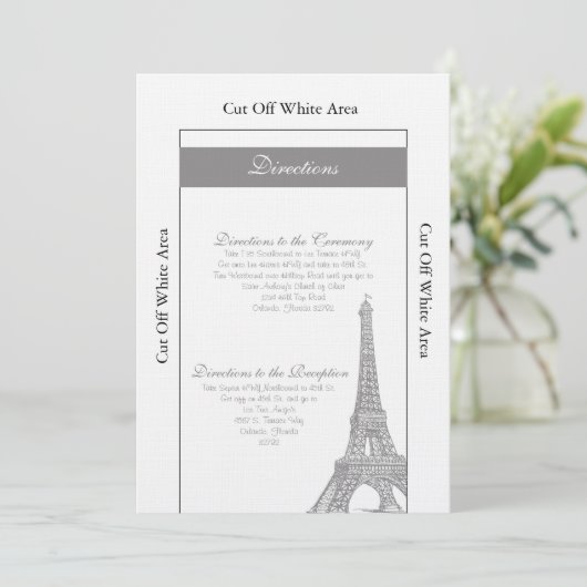 Carte mariage à Paris (Debout devant)