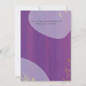 Carte Mariage Abstrait moderne scandinave japonais (Dos)