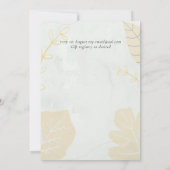 Carte Mariage Abstrait moderne scandinave japonais (Dos)