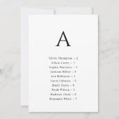 Carte Mariage alphabétique (Devant)