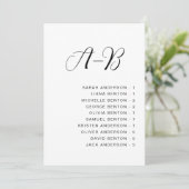 Carte Mariage alphabétique (Debout devant)