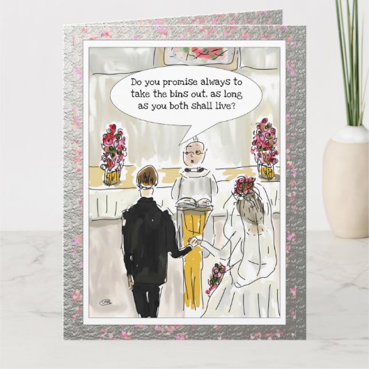 Carte Mariage amusante (Devant)