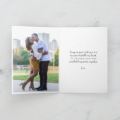 Carte Mariage Anniversaire Photo personnalisée (Intérieur)