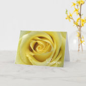 Carte Mariage Anniversaire Rose jaune photo (Fleur jaune)