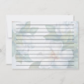 Carte Mariage argent blanc Dogwood Blossom Recette (Dos)