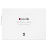 Carte "Mariage argent" Glitz (Dos Horizontal)