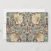 Carte Mariage Art nouveau botanique "Save the Date (Dos)