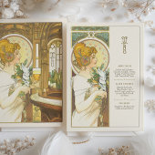 Carte Mariage Art nouveau classique Vintage