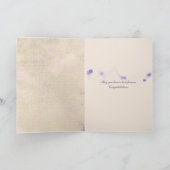 Carte mariage avec enveloppe violette (Intérieur)