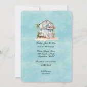 Carte Mariage Beach House (Dos)