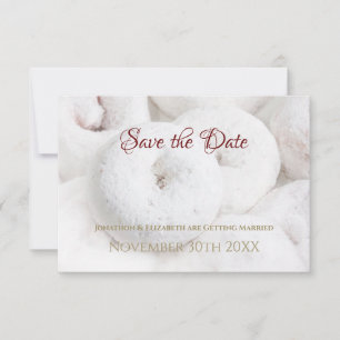 Carte Mariage Beignet au Sucre en Poudre