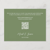 Carte Mariage bilingue vietnamien Ranunculus RSVP (Dos)