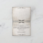 Carte Mariage Black Art Déco vintage Merci (Intérieur)