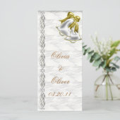 Carte Mariage blanc (Debout devant)