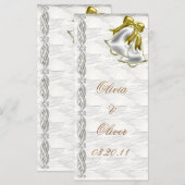Carte Mariage blanc (Devant / Derrière)