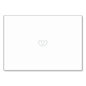 Carte Mariage blanc argenté (Dos)