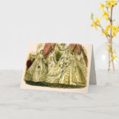 Carte Mariage blanc d'antiquité nuptiale vintage de (Fleur jaune)