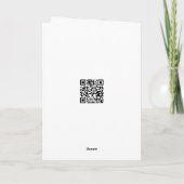 Carte Mariage blanc tulle abstrait (Dos)