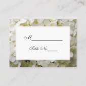 Carte Mariage blanche Hydrangea (Devant)