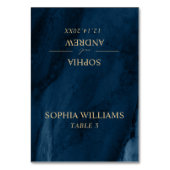 Carte Mariage bleu et or Marine (Par défaut)