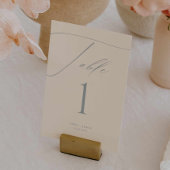 Carte Mariage bleu foncé moderne Numéros de tableau