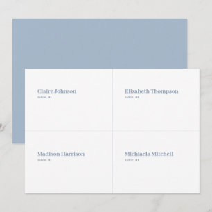 Carte Mariage bleue et blanche do-it-yourself