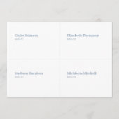 Carte Mariage bleue et blanche do-it-yourself (Devant)