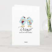 Carte Mariage Blue Bird Brides (Dos)