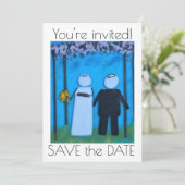Carte Mariage Blue Sky (Debout devant)