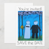 Carte Mariage Blue Sky (Devant / Derrière)