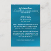 Carte Mariage Blue Snowy Sky (Devant)