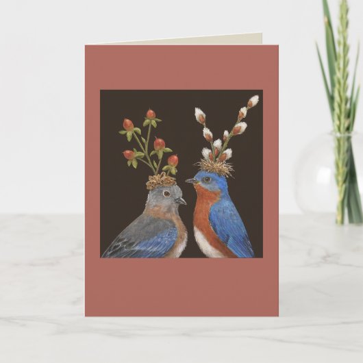Carte Mariage Bluebird (Devant)