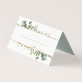 Carte Mariage Botanique Gold Greenery (Front)