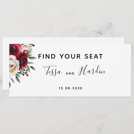 Carte Mariage Bourgogne (Devant / Derrière)