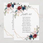 Carte Mariage Broussaillée de la marine de Bourgog (Devant / Derrière)