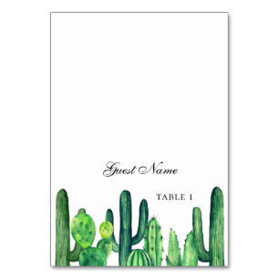 Carte mariage cactus vert. Cactus