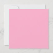 Carte Mariage Carré Fuchsia moderne QR Code RSVP (Dos)