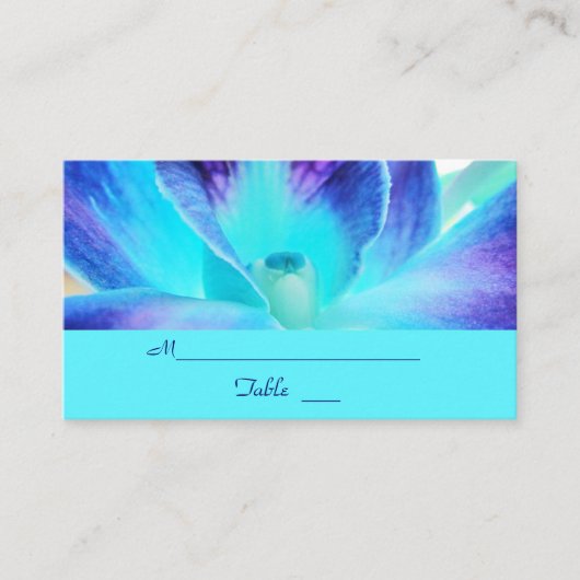 Carte Mariage/Carte de visite Blue Orchid (Devant)