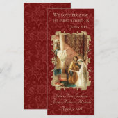 Carte Mariage catholique Favoriser l'écriture Maroon Dam (Devant / Derrière)