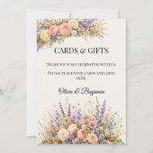 Carte Mariage Champêtre de Luxe (Devant)