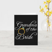 Carte Mariage Chemises Grand-Mère De L'Épouse Tee - shir (Fleur jaune)